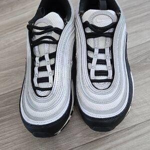Nike Air Max 97 Silver and Black Sneakers